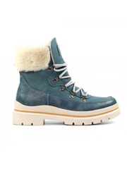 Lunar Evelyn mid blue waterproof boots sizes 4-8 (37-41)