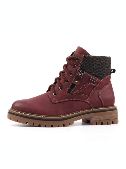 Lunar Caramel waterproof boots - burgundy sizes 4-8 (37-41)