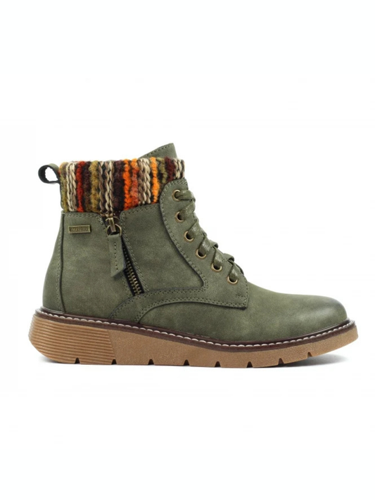 Lunar California olive wide fit waterproof boots sizes 4-8 (37-41)