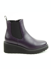 Heavenly Feet purple Clematis ankle boots sizes 4-8 (37-41)