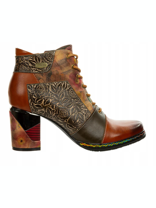 Laura Vita Maevao Leather camel boots sizes 4-8 (37-41)