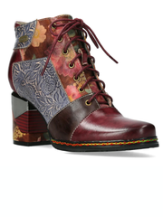 Laura Vita Maevao Leather Wine boots sizes 4-8 (37-41)