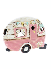Village Pottery Pink Caravan Tea LIght