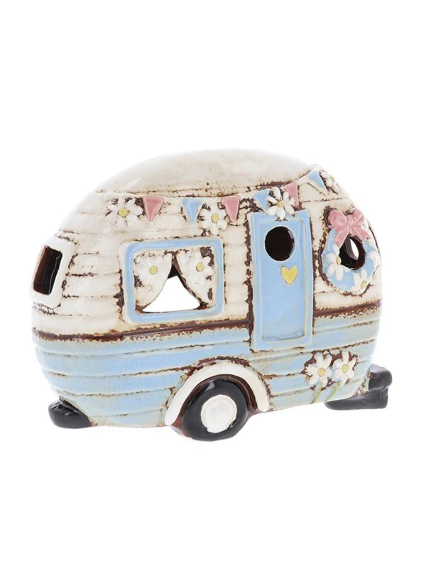 Village Pottery Pale Blue Caravan Tea LIght