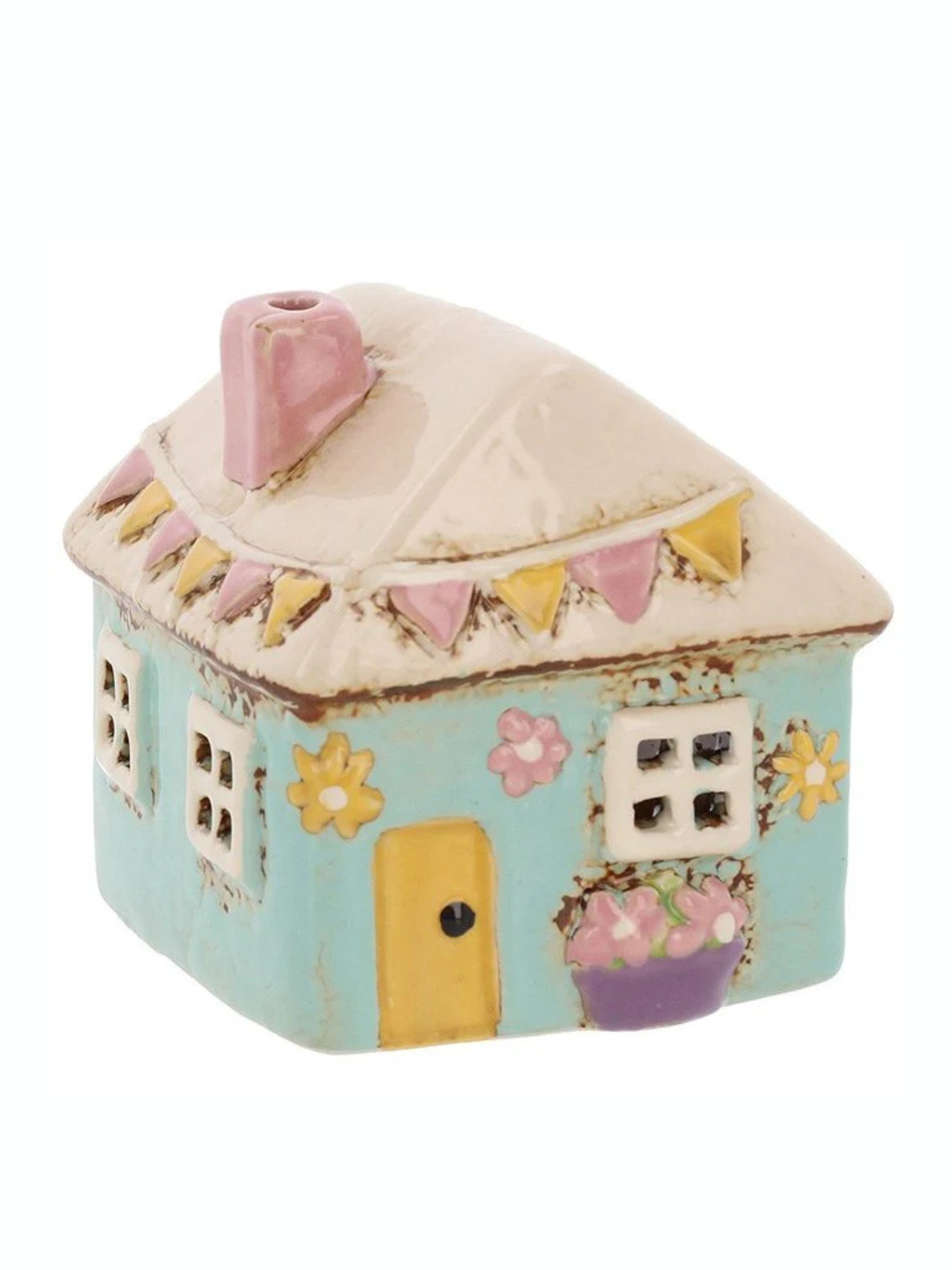 Village Pottery Garden Mini House Tealight