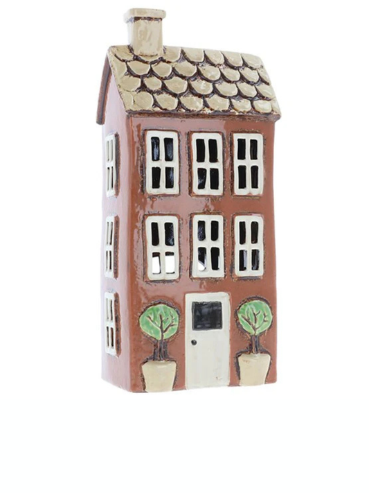 Village Pottery Garden House Brick Tealight