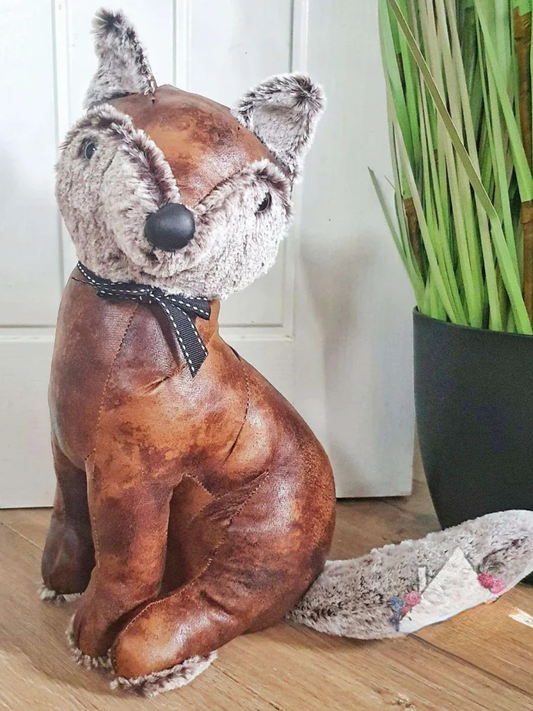 Antique fox door stop