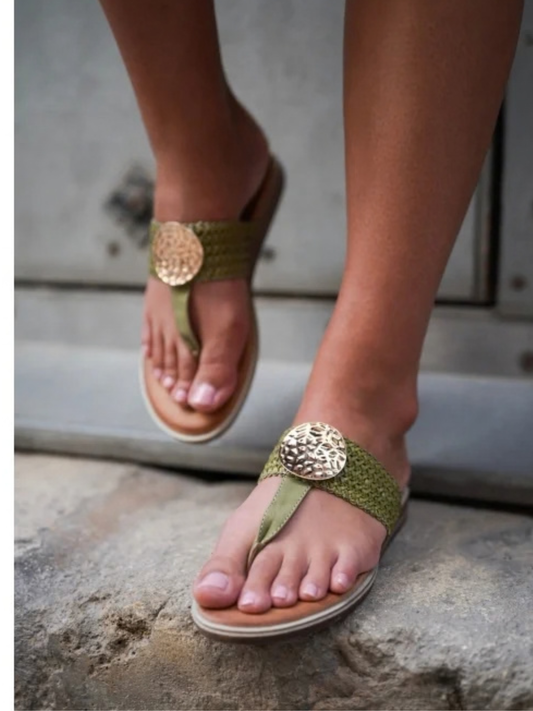 Lunar Fiona khaki sandal sizes 4-8 (37-41)