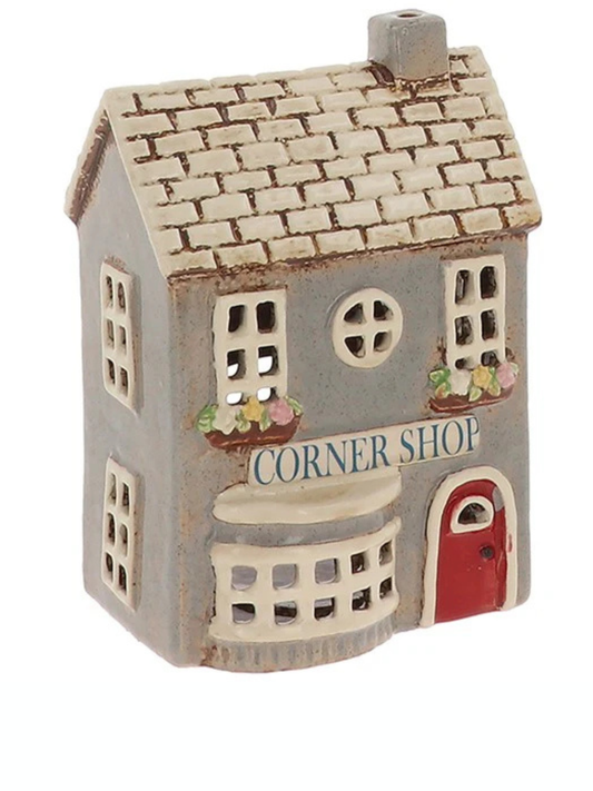 Village Pottery Corner Shop Tealight