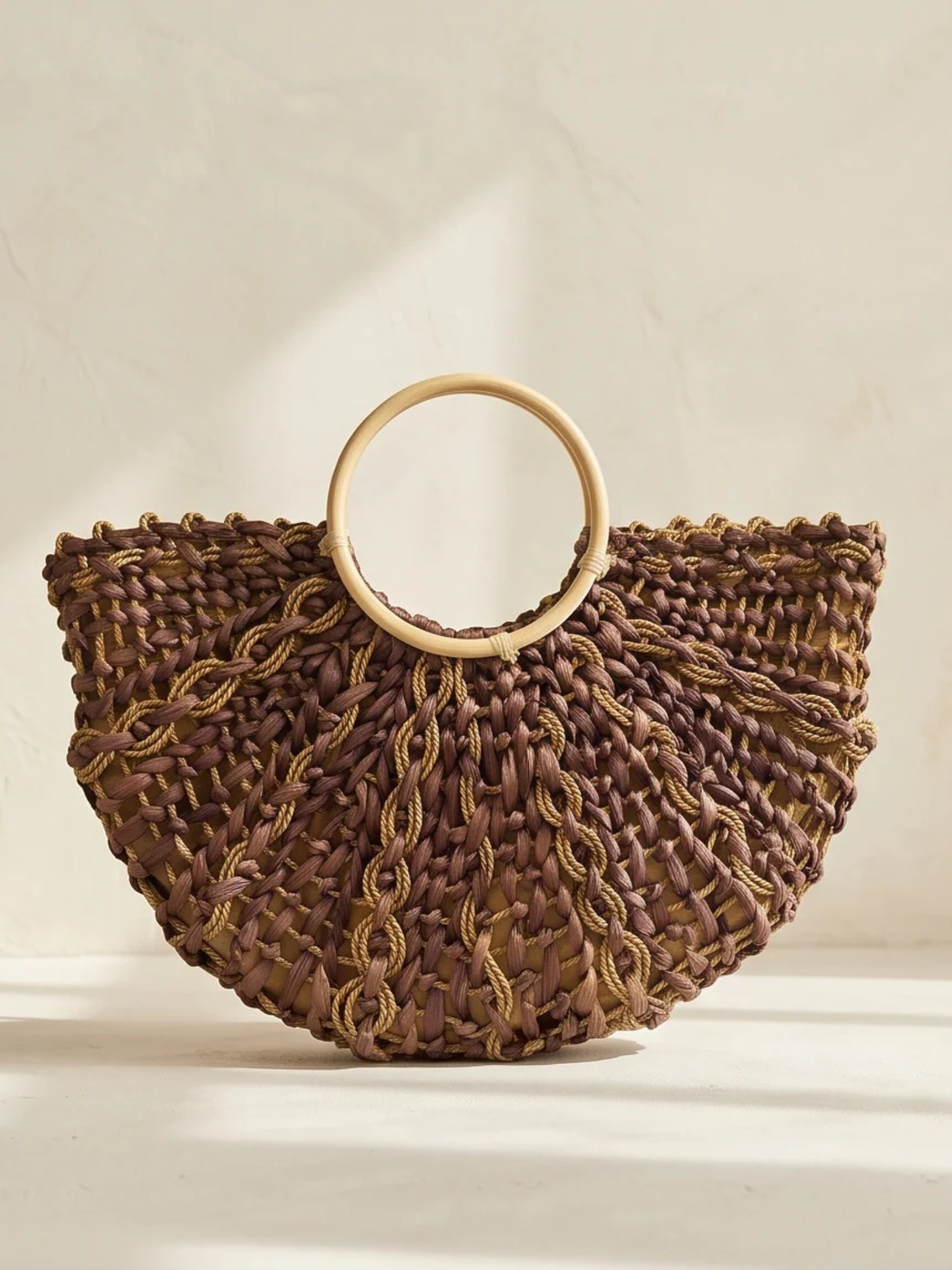 Brisbane mulberry ombre woven bag