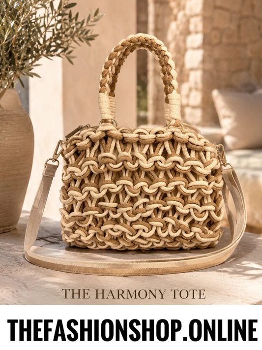 The Harmony Bag in Camel and Cream