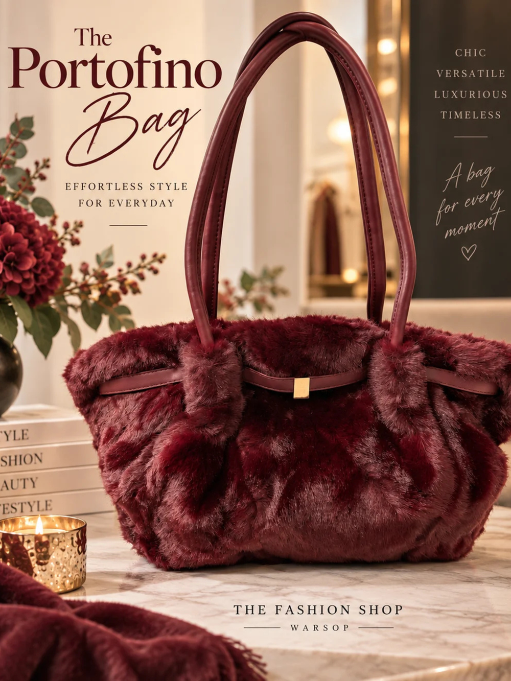 The Portofino Bag in Wine