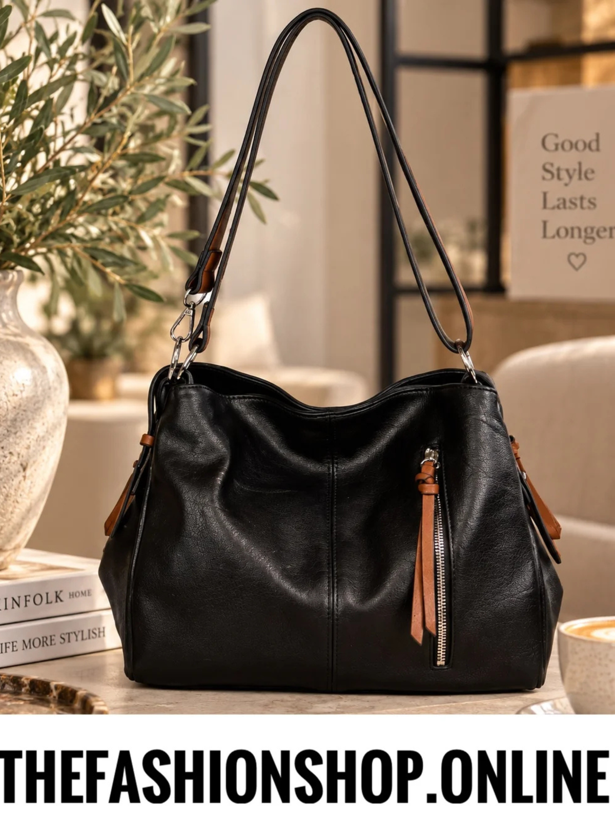 The Autumn Berry Bag in Black