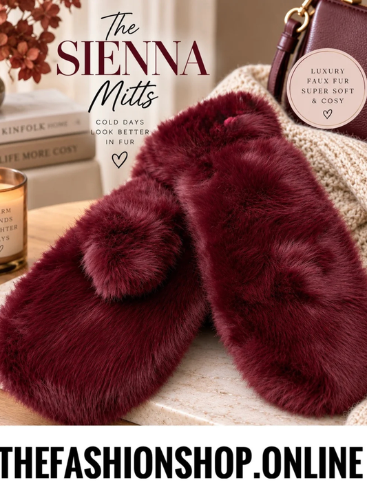 The Sienna Mitts in Wine