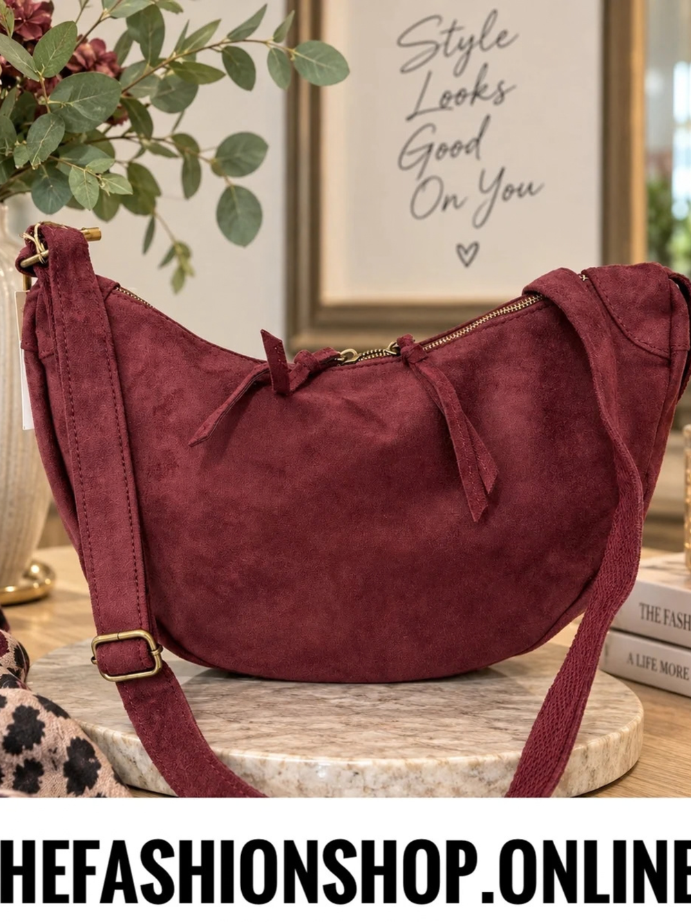 The Harlow Bag In Damson