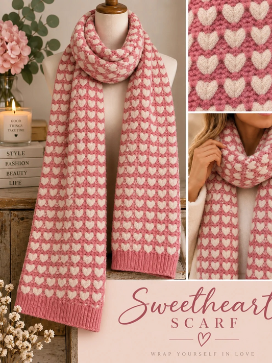 The Sweetheart Scarf in Pink