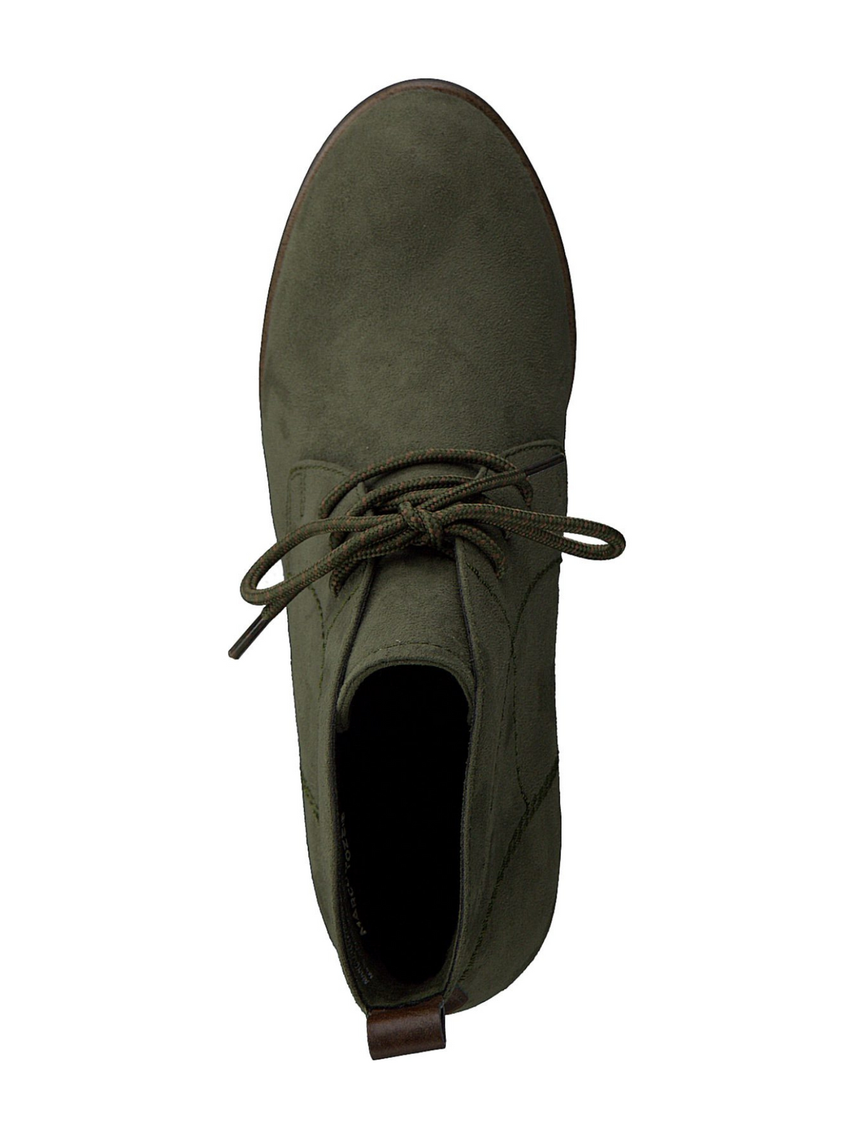 Marco Tozzi khaki heeled lace up boot 4-9