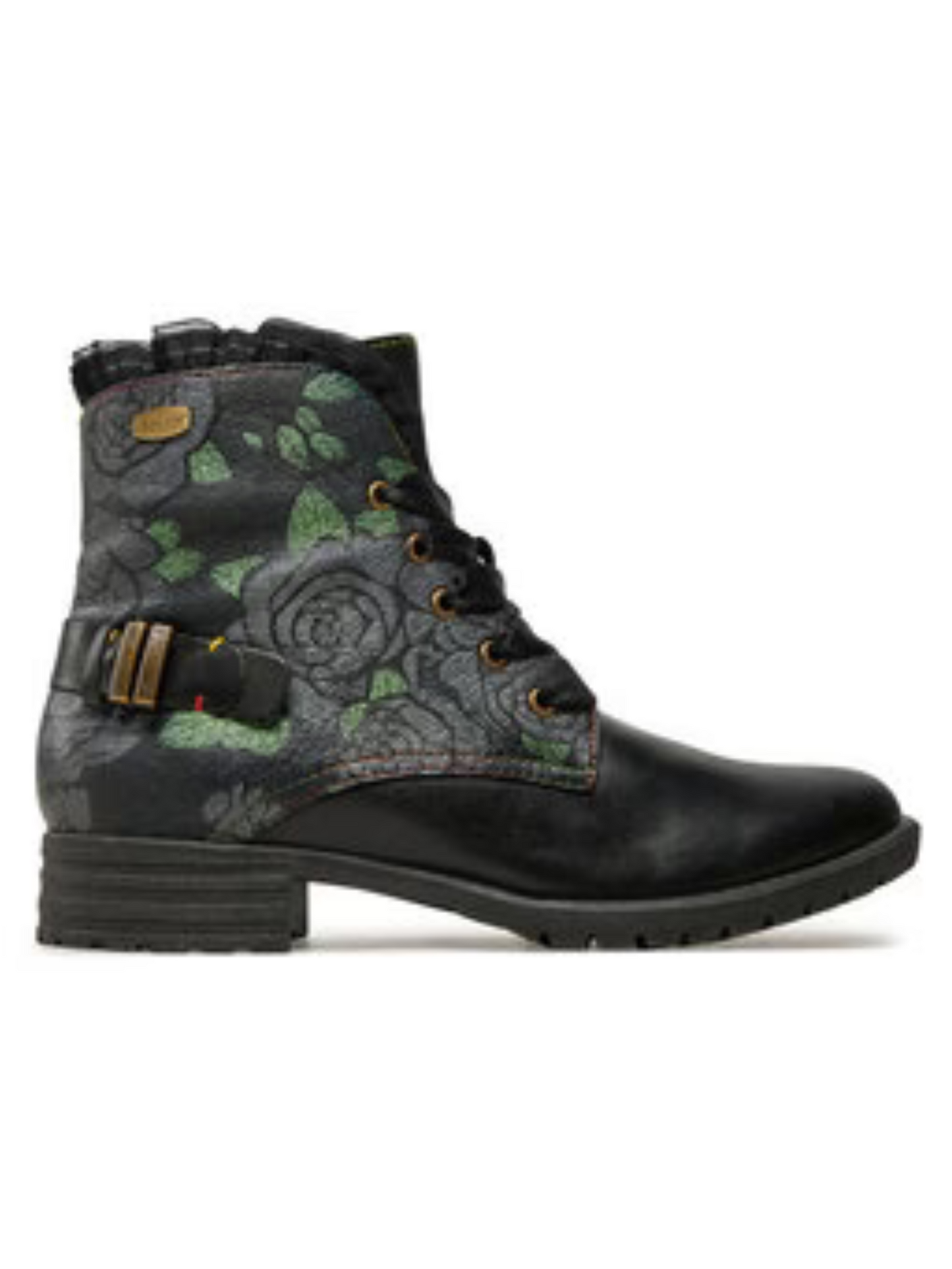 Laura Vita Gacmayo Dorian black leather lace boot sizes 4-8