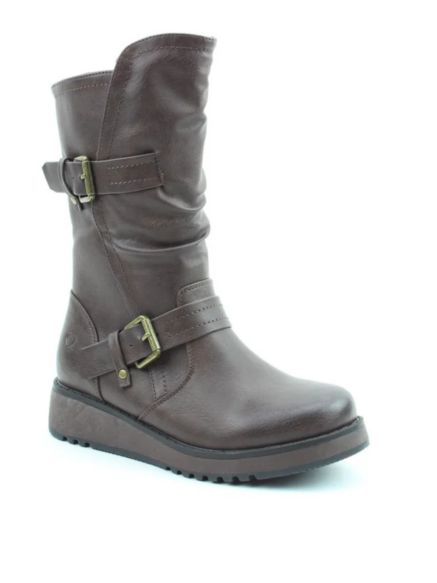 Heavenly Feet Hannah 4 chocolate mid calf boot sizes 4-8 (EU37-42)