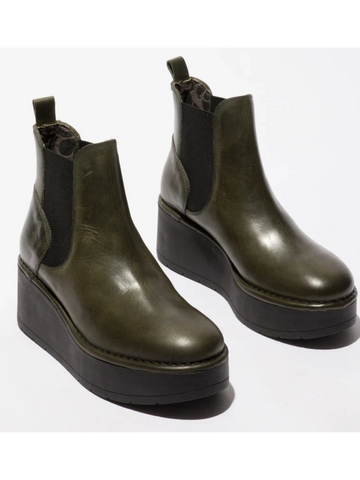Fly of London Hely Rug diesel leather platform Chelsea boot sizes 4-8