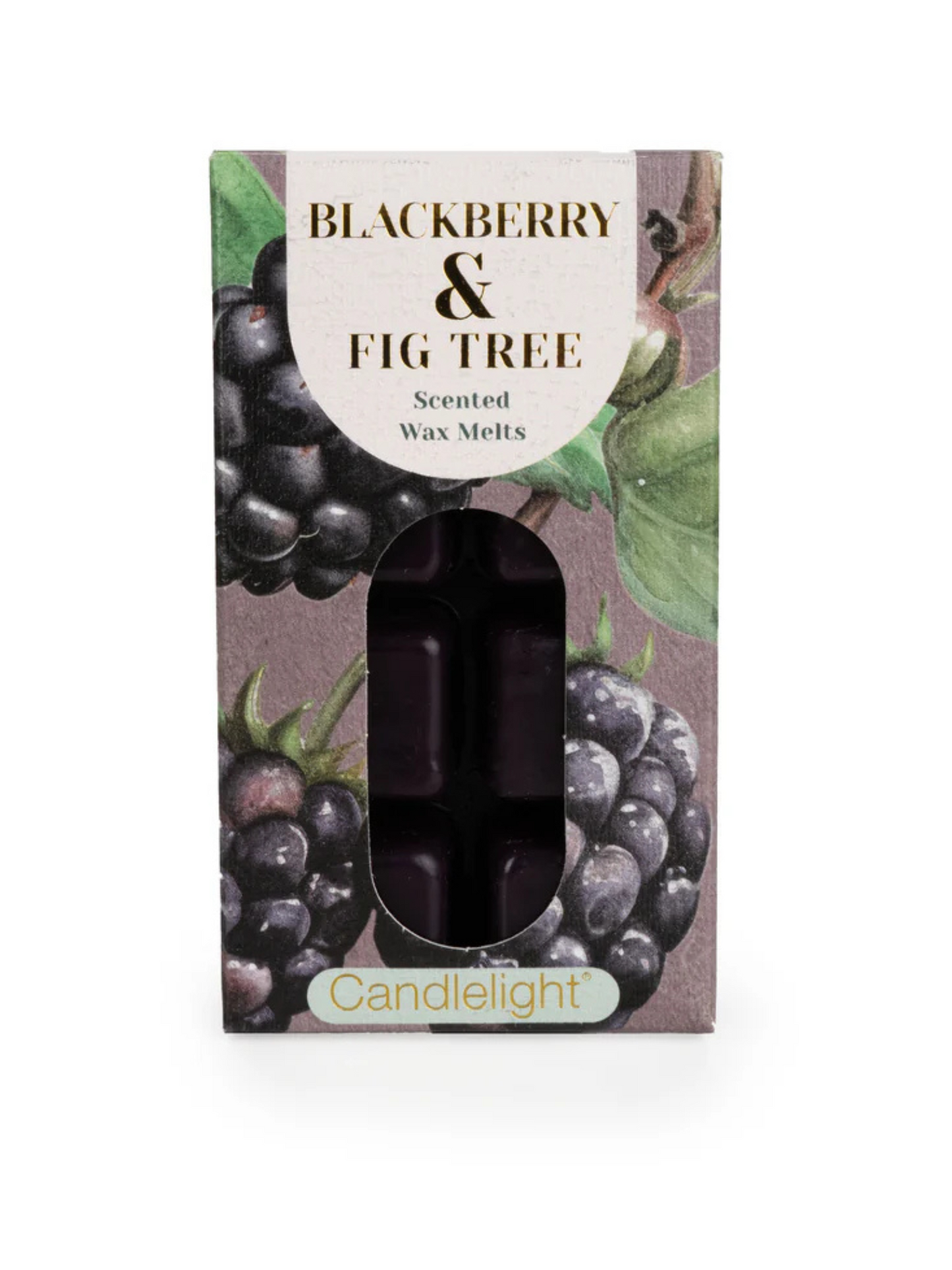 Candlelight Pack of 8 wax Melts Blackberry and Fig Tree