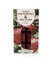 Candlelight Pack of 8 wax Melts Wild Strawberry and Rhubarb