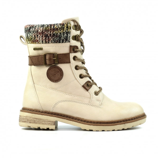 Lunar Annabelle cream waterproof boots sizes 4-8 (37-41)