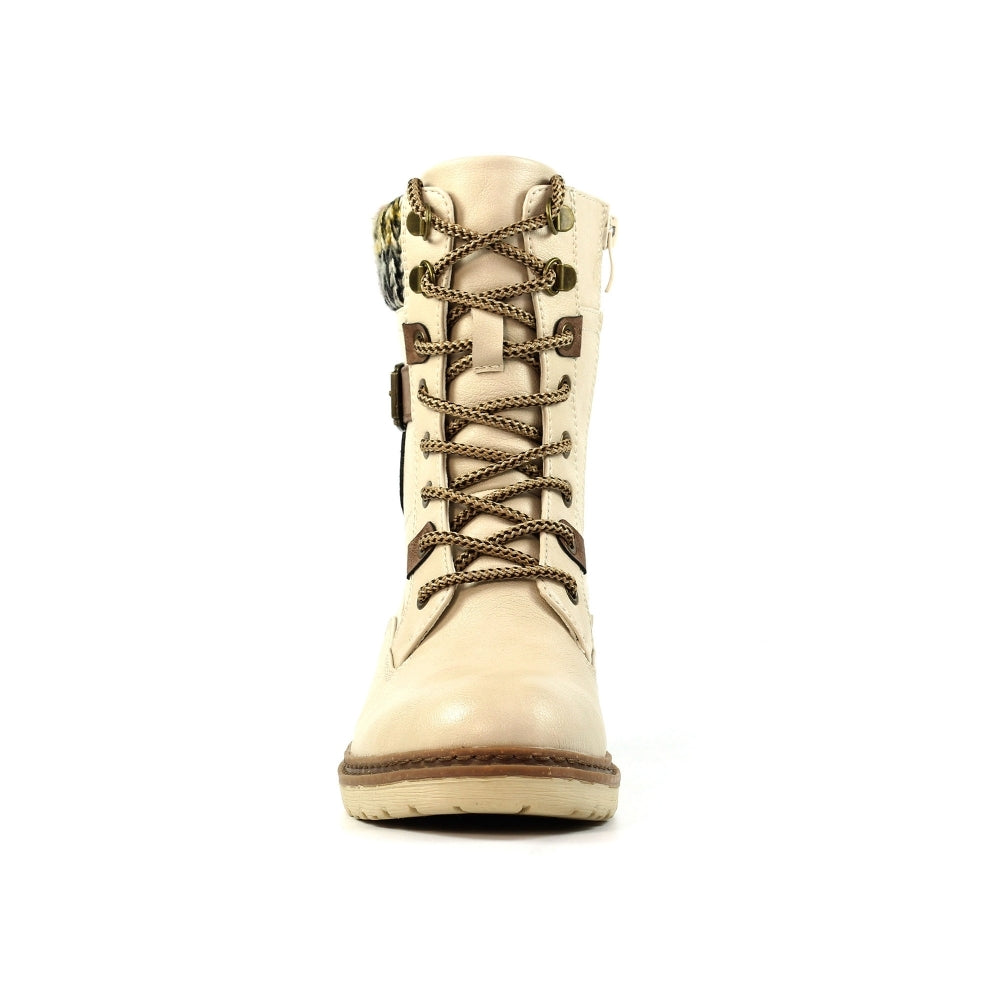 Lunar Annabelle cream waterproof boots sizes 4-8 (37-41)