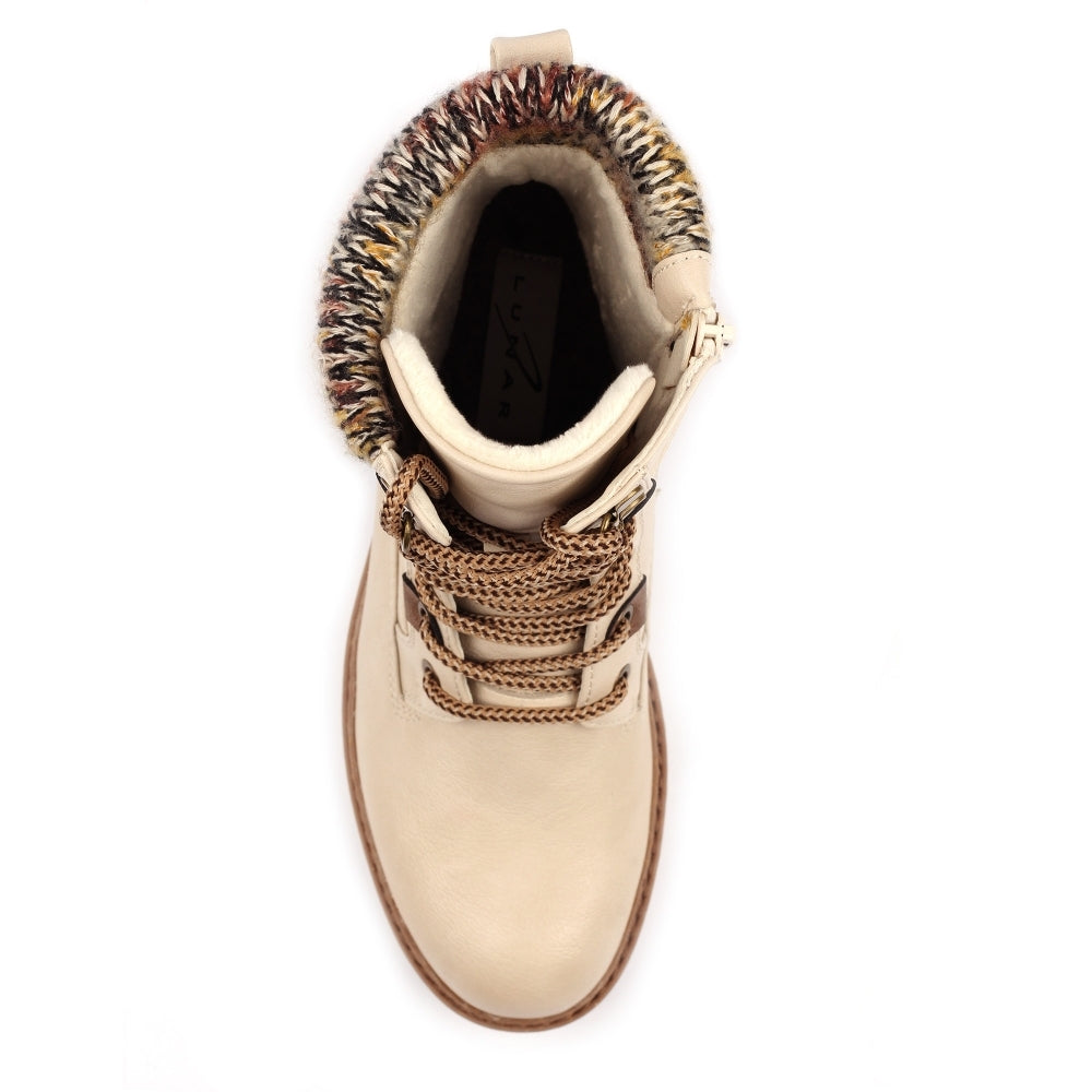 Lunar Annabelle cream waterproof boots sizes 4-8 (37-41)