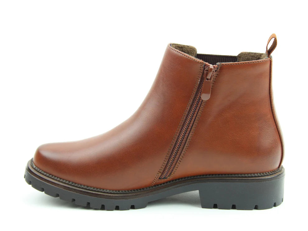 Heavenly Feet tan Angelina/Dawlish Chelsea boots sizes 4-8 (EU37-42)