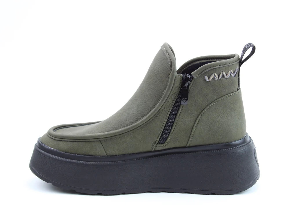 Heavenly Feet Cadenza khaki ankle boot sizes 4-8 (EU37-42)
