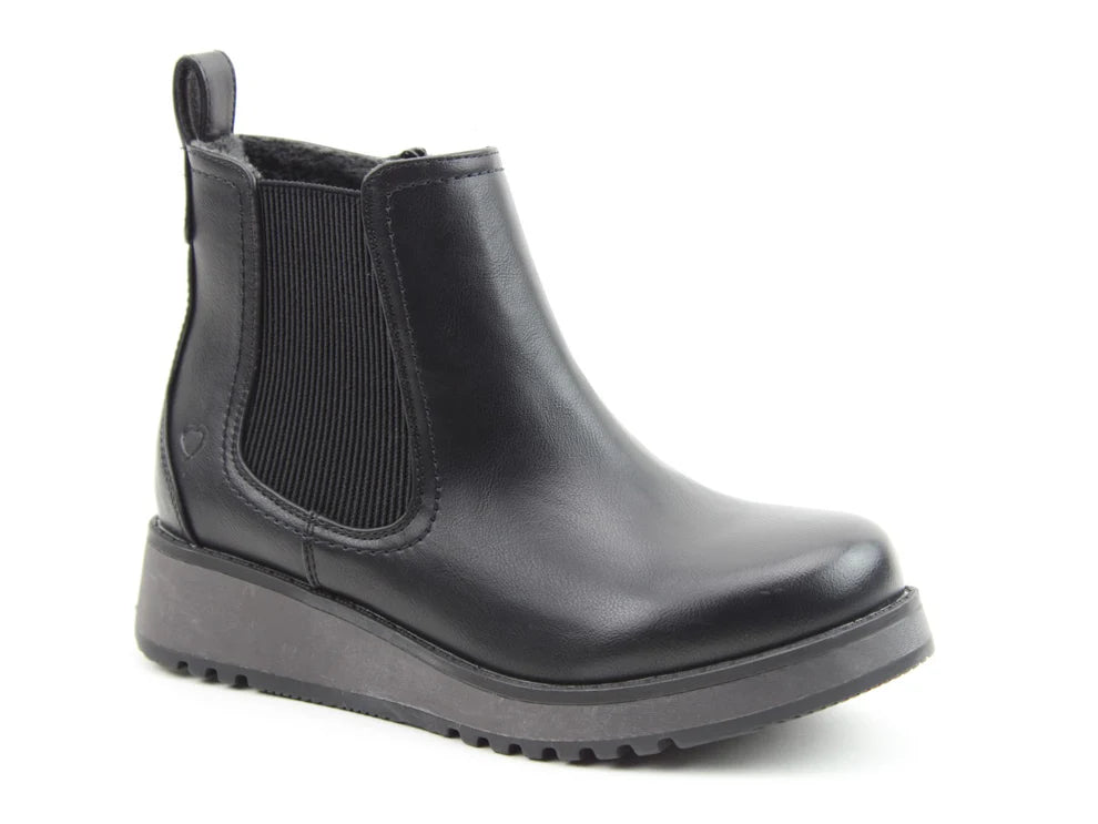 Heavenly Feet Black New Rolo 2 Chelsea Boot sizes 4-8 (EU37-42)