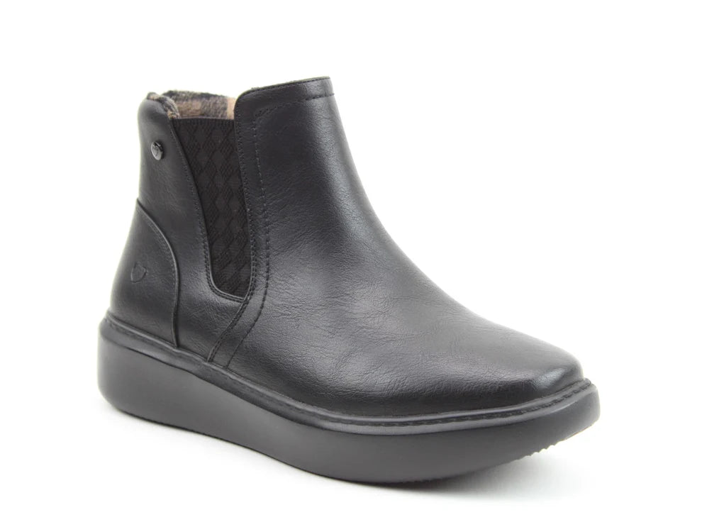 Heavenly Feet black Posie ankle boot sizes 4-8 (EU 37-42)