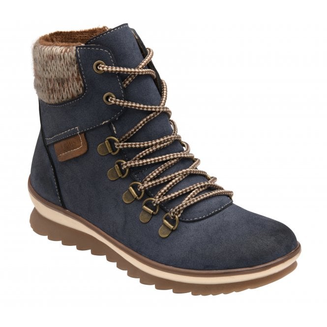 Lotus Libby blue ankle boot with side zip sizes 4-8