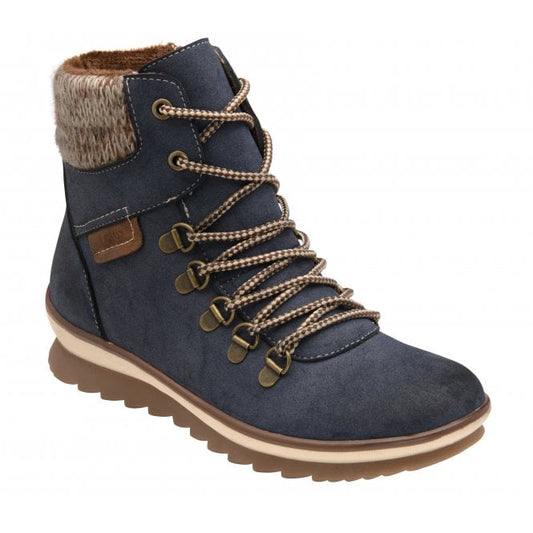 Lotus Libby blue ankle boot with side zip sizes 4-8