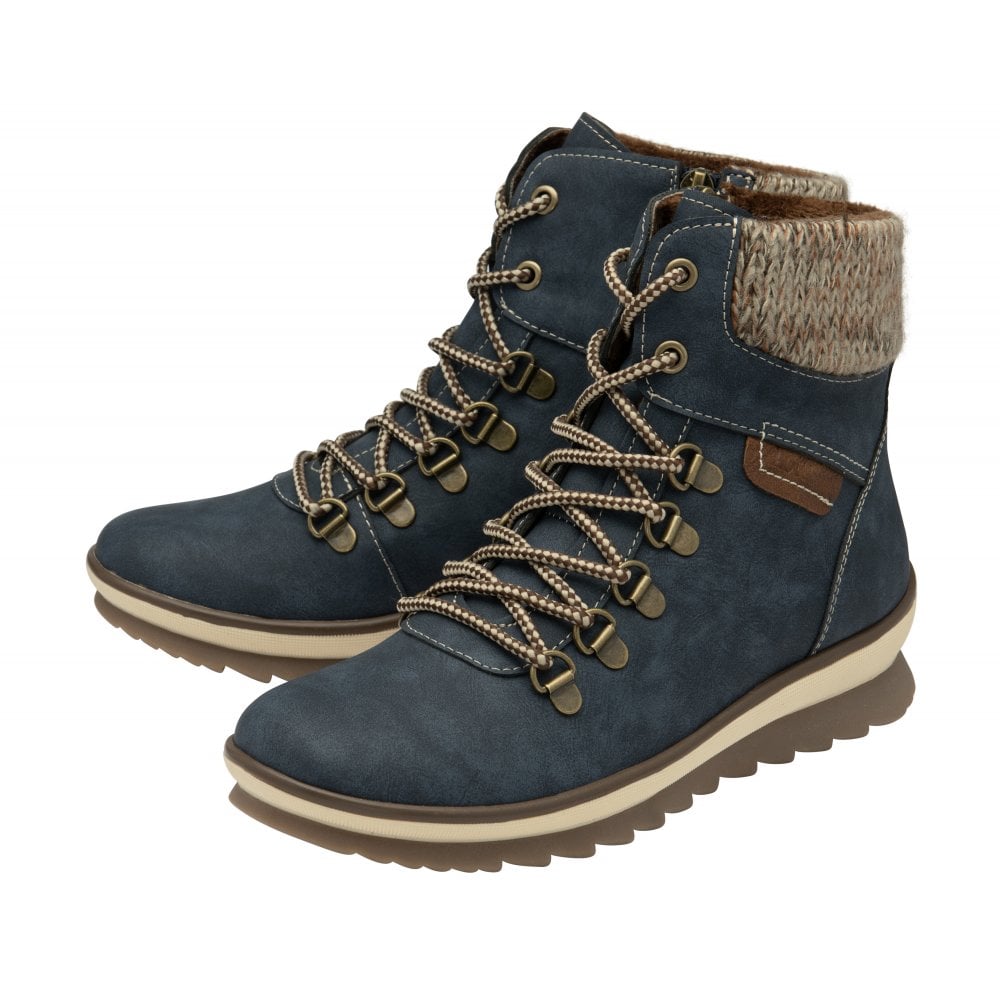 Lotus Libby blue ankle boot with side zip sizes 4-8