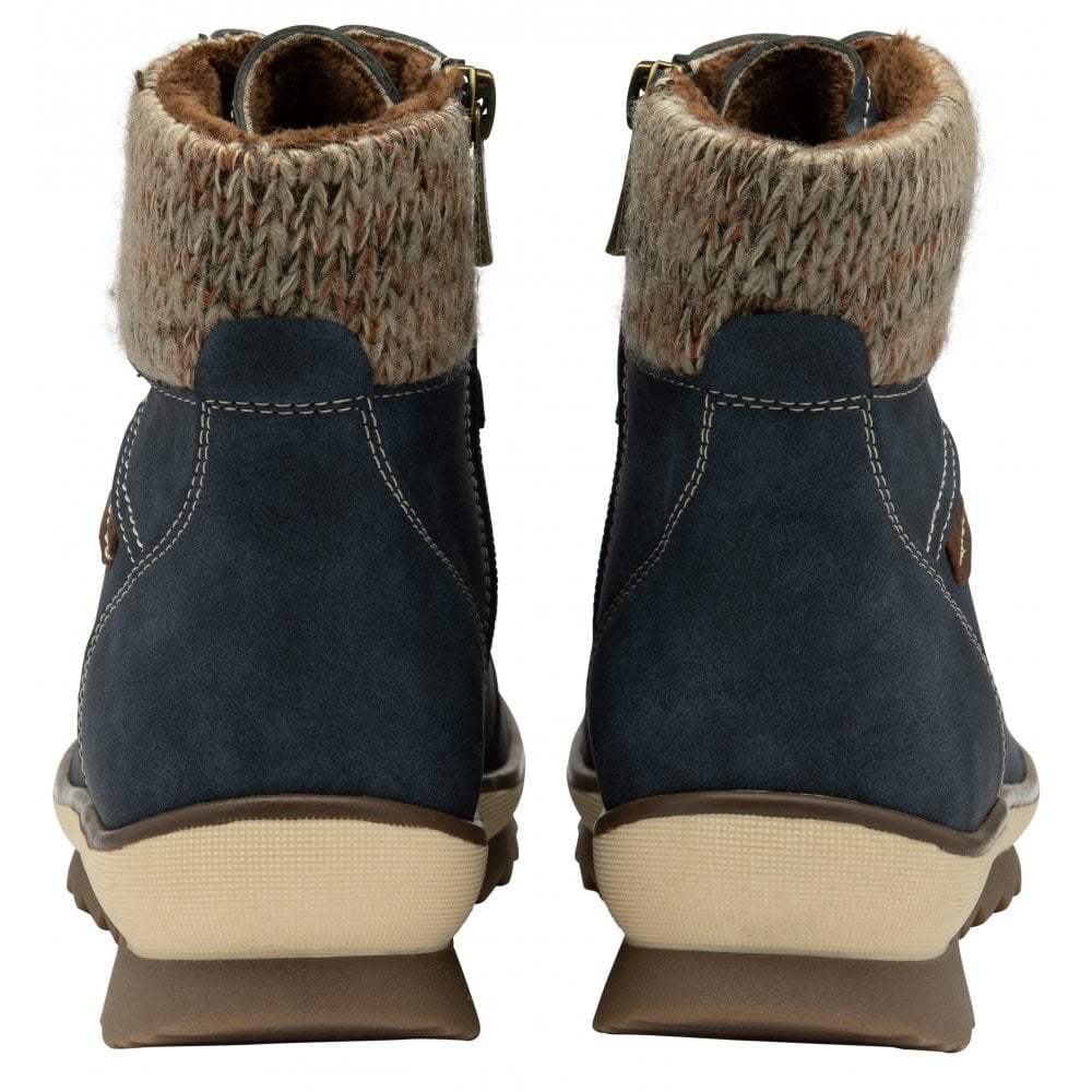 Lotus Libby blue ankle boot with side zip sizes 4-8
