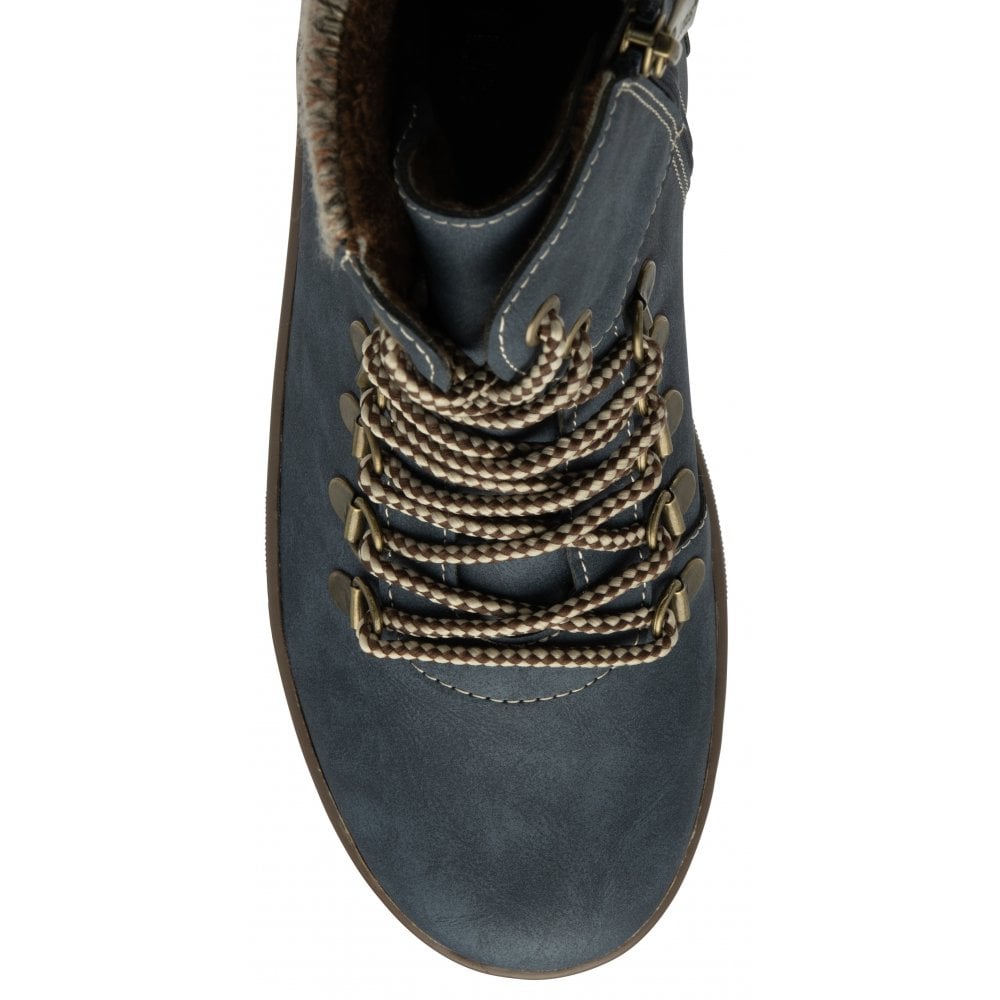 Lotus Libby blue ankle boot with side zip sizes 4-8