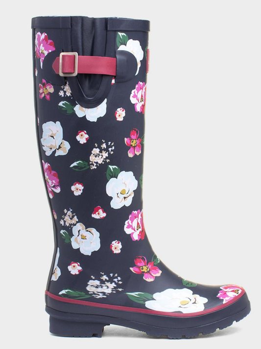 Lunar blue garden wellington boot 5-8