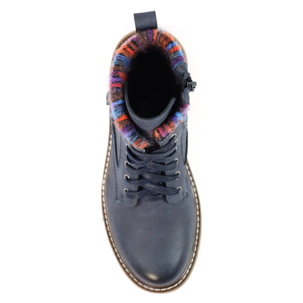 Lunar California navy wide fit waterproof boots sizes 4-8 (37-41)