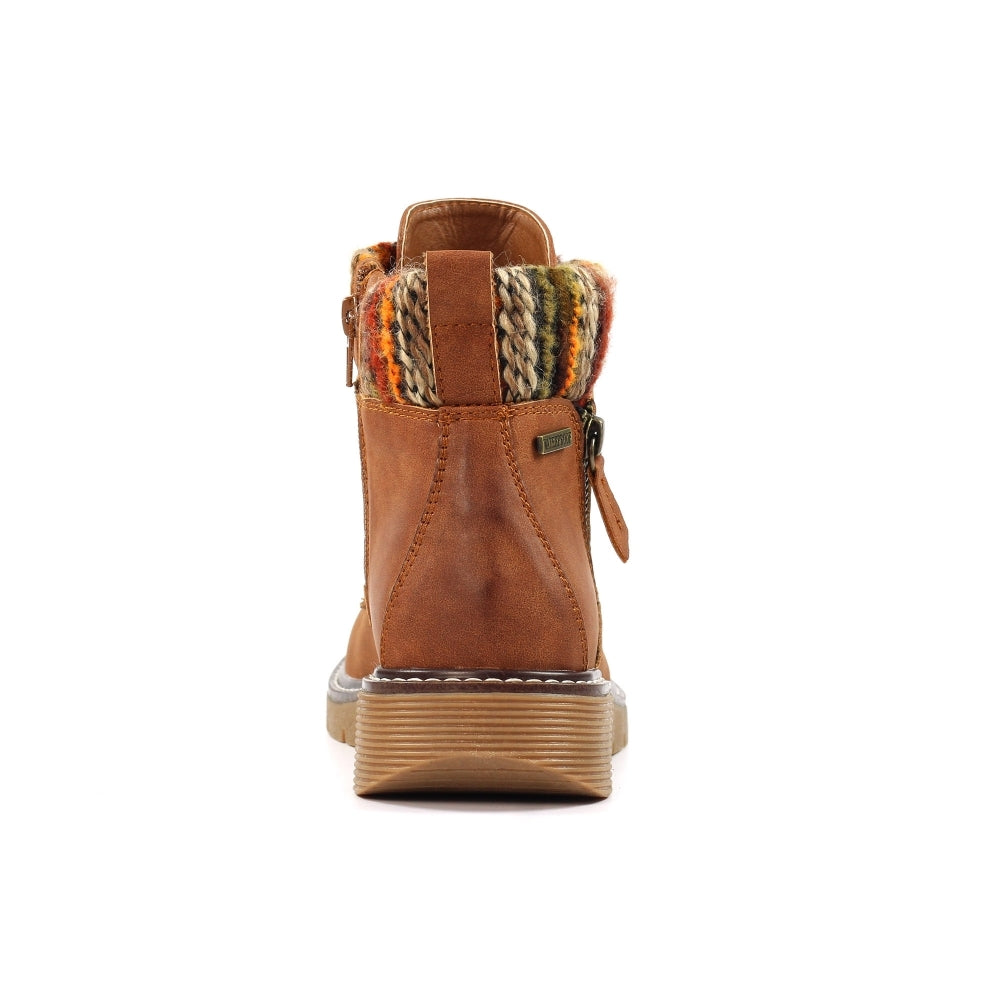 Lunar California tan wide fit waterproof boots sizes 4-8 (37-41)