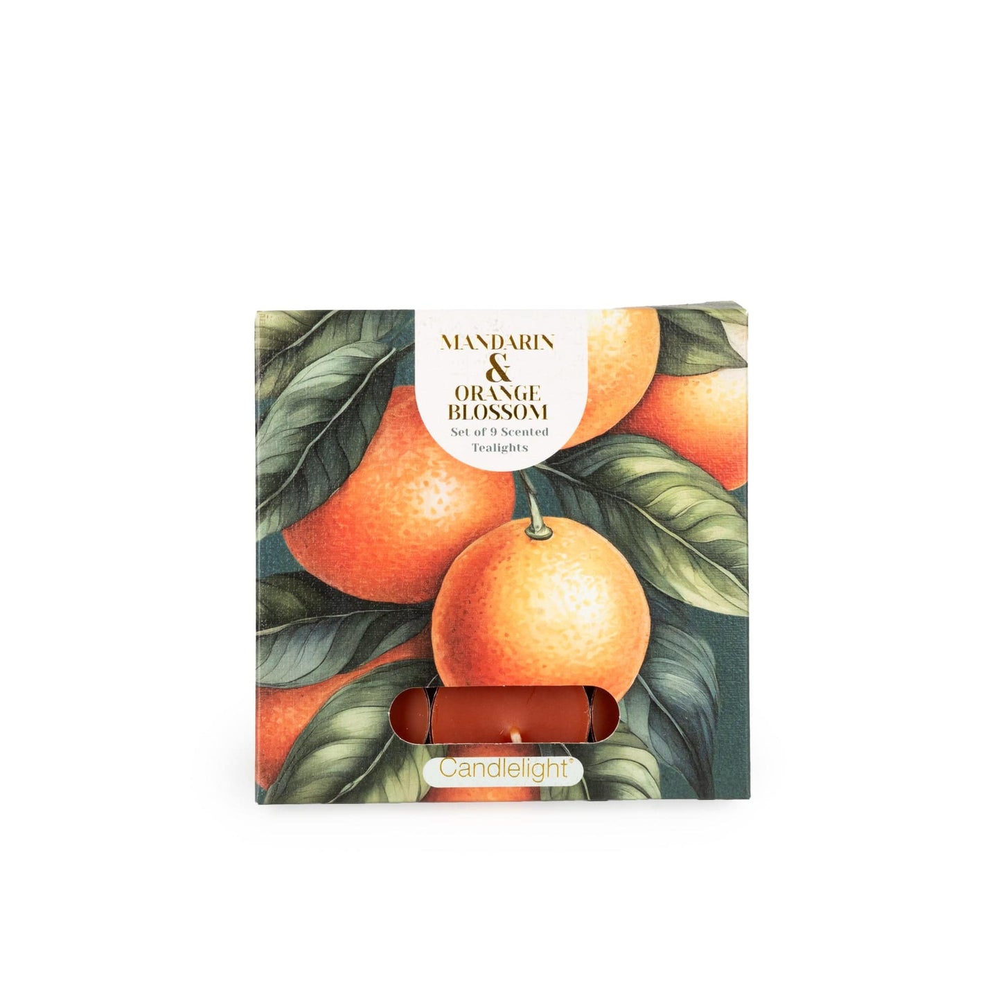 Candlelight Set of 9 Tea Lights Mandarin and Orange Blossom