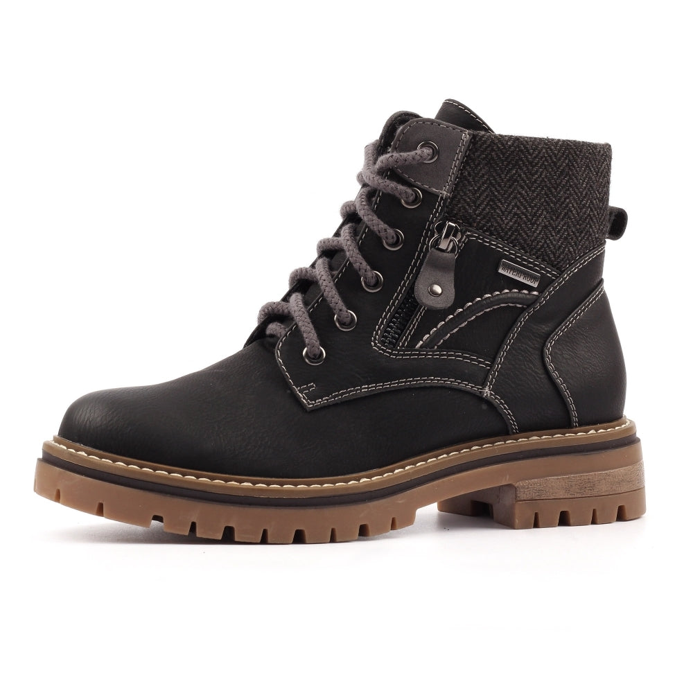 Lunar Caramel waterproof boots - black sizes 4-8 (37-41)