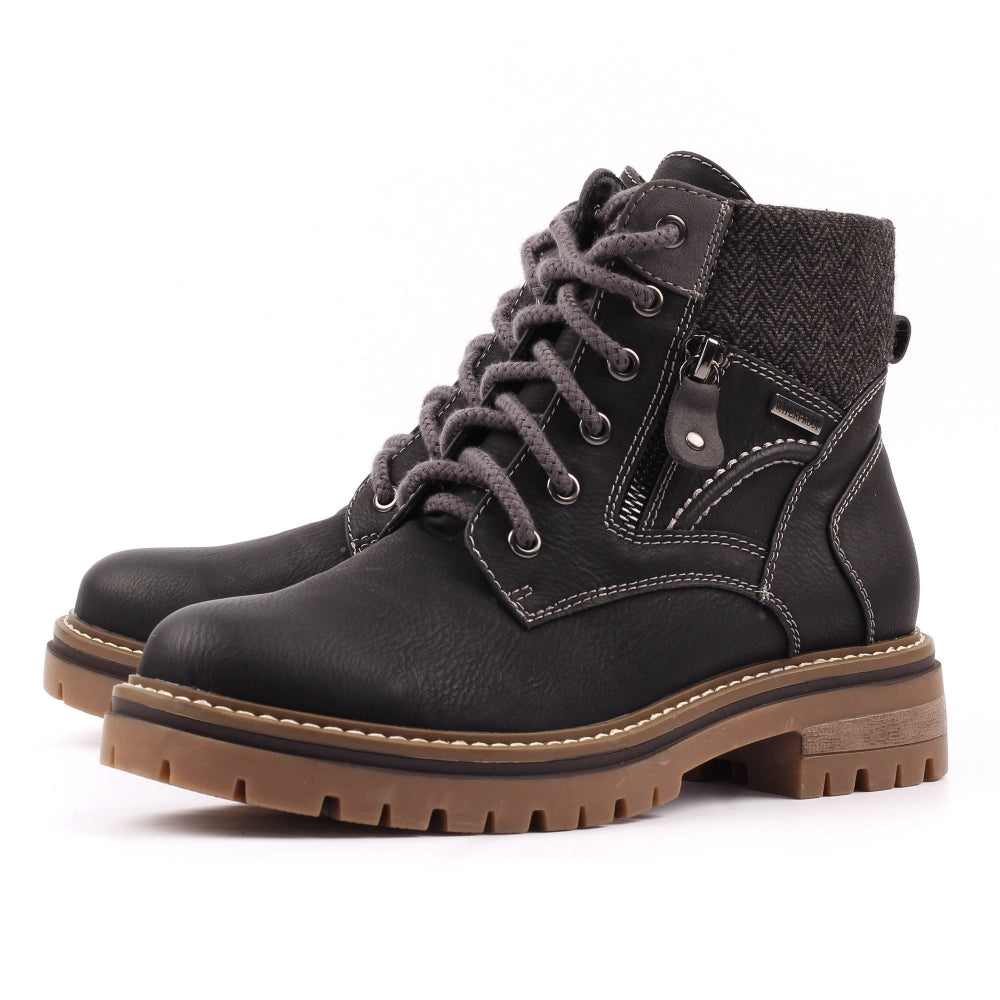 Lunar Caramel waterproof boots - black sizes 4-8 (37-41)
