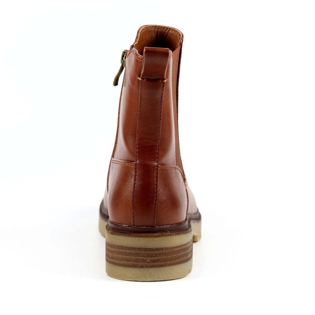 Lunar Culver tan ankle boot with zip sizes 4-8