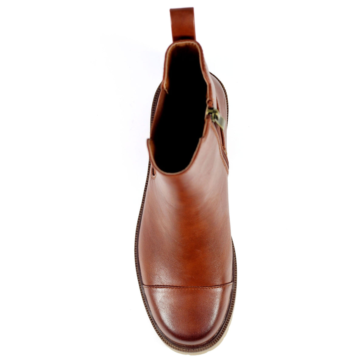Lunar Culver tan ankle boot with zip sizes 4-8