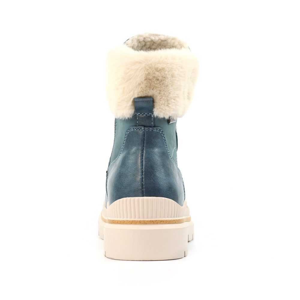 Lunar Evelyn mid blue waterproof boots sizes 4-8 (37-41)