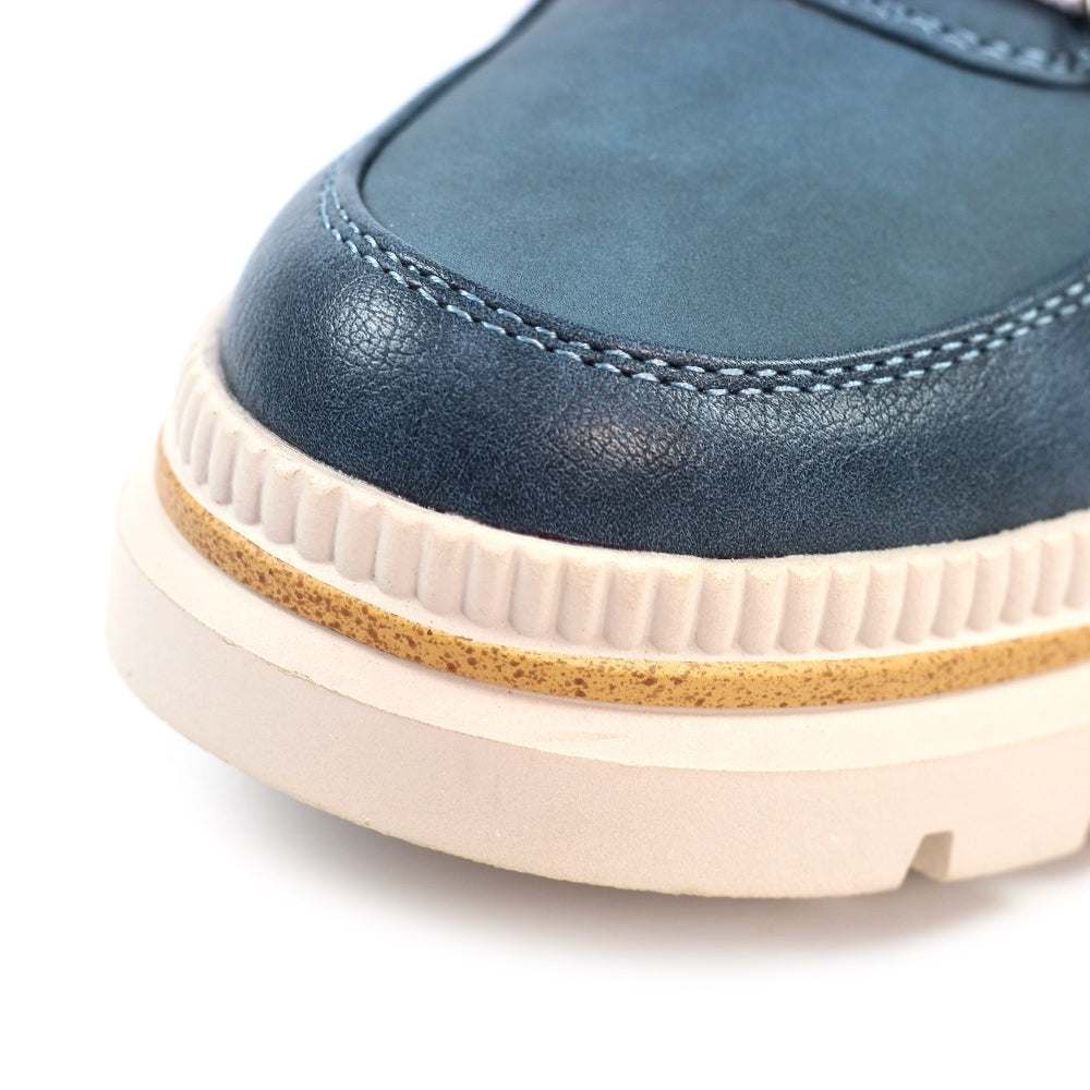 Lunar Evelyn mid blue waterproof boots sizes 4-8 (37-41)