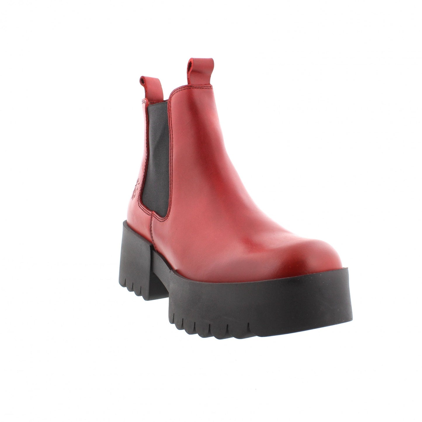 Fly of London Exia Rug red leather chunky Chelsea boot sizes 4-8