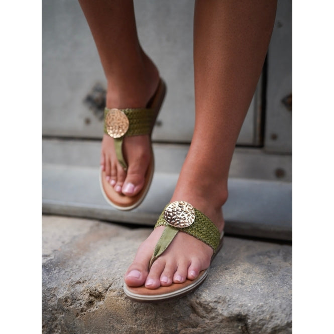 Lunar Fiona khaki sandal sizes 4-8 (37-41)